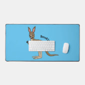 Cute happy Australian kangaroo illustratie Bureaumat (Keyboard & Muis)
