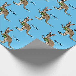 Cute happy Australian kangaroo illustratie Cadeaupapier