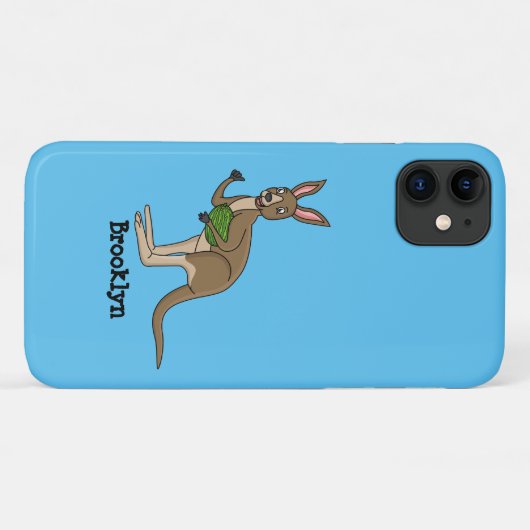 Cute happy Australian kangaroo illustratie Case-Mate iPhone Case (Achterkant (horizontaal))