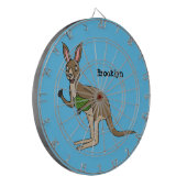 Cute happy Australian kangaroo illustratie Dartbord (Voorkant Links)