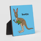 Cute happy Australian kangaroo illustratie Fotoplaat (Voorkant)