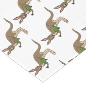 Cute happy Australian kangaroo illustratie Korte Tafelloper (Hoek)