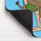 Cute happy Australian kangaroo illustratie Muismat (Hoek)