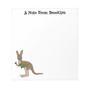 Cute happy Australian kangaroo illustratie Notitieblok