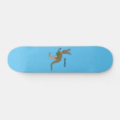 Cute happy Australian kangaroo illustratie Persoonlijk Skateboard (Horizontaal)