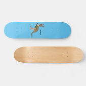 Cute happy Australian kangaroo illustratie Persoonlijk Skateboard (Horizontaal)