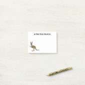 Cute happy Australian kangaroo illustratie Post-it® Notes (Op bureau)