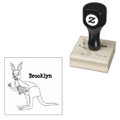 Cute happy Australian kangaroo illustratie Rubberstempel (Gestempeld)
