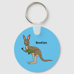 Cute happy Australian kangaroo illustratie Sleutelhanger