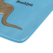 Cute happy Australian kangaroo illustratie Snijplank (Hoek)