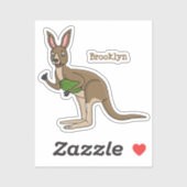 Cute happy Australian kangaroo illustratie Sticker