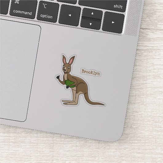 Cute happy Australian kangaroo illustratie Sticker