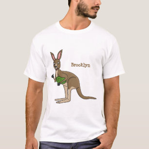 Cute happy Australian kangaroo illustratie T-shirt