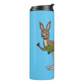 Cute happy Australian kangaroo illustratie Thermosbeker (Gedraaid links)