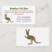 Cute happy Australian kangaroo illustratie Visitekaartje (Voorkant / Achterkant)