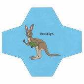 Cute happy Australian kangaroo illustratie Voetbal (Enkel)