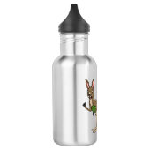 Cute happy Australian kangaroo illustratie Waterfles (Links)