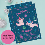 Cute Happy Axolotl Birthday Party Invitation Kaart<br><div class="desc">Maak je kleine dag extra speciaal met deze Cute Happy Axolotl Birthday Party Invitation. Pas deze uitnodigingen aan door al je partijgegevens toe te voegen. Overeenkomende objecten beschikbaar.</div>