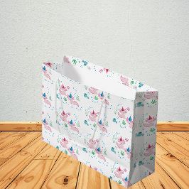 Cute Happy Axolotl Birthday Party White Groot Cadeauzakje