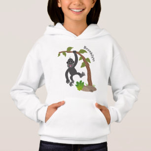 Cute happy baby gorilla cartoon illustratie