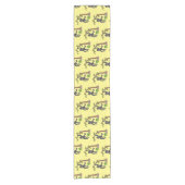 Cute happy baby gorilla cartoon illustratie korte tafelloper (Voorkant)