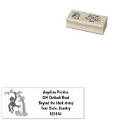 Cute happy baby gorilla cartoon illustratie rubberstempel (Gestempeld)