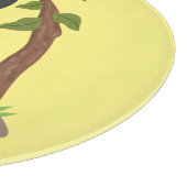 Cute happy baby gorilla cartoon illustratie snijplank (Hoek)