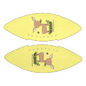 Cute happy baby hert cartoon illustratie american football (Panelen)