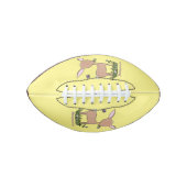 Cute happy baby hert cartoon illustratie american football (Voorkant)