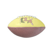 Cute happy baby hert cartoon illustratie american football (Gedraaid 90)