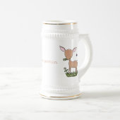 Cute happy baby hert cartoon illustratie bierpul (Voorkant rechts)