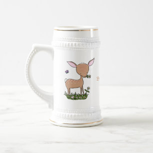 Cute happy baby hert cartoon illustratie bierpul