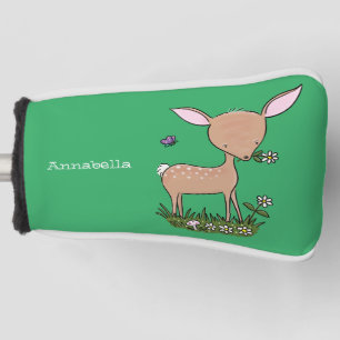 Cute happy baby hert cartoon illustratie golfheadcover