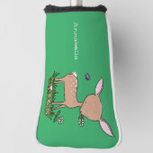 Cute happy baby hert cartoon illustratie golfheadcover (Draai 90)