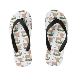 Cute happy baby hert cartoon illustratie kinder teenslippers