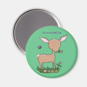 Cute happy baby hert cartoon illustratie magneet (Voorkant / Achterkant)