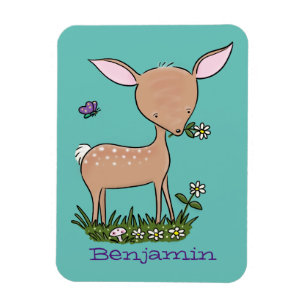 Cute happy baby hert cartoon illustratie magneet