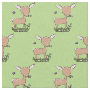 Cute happy baby hert cartoon illustratie stof