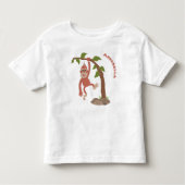Cute happy baby orangutan cartoon illustratie kinder shirts (Voorkant)