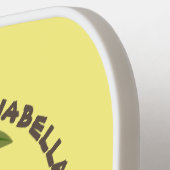 Cute happy baby orangutan cartoon illustratie pickleball paddle (Links Detail)