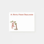 Cute happy baby orangutan cartoon illustratie post-it® notes (Voorkant)