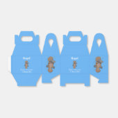 Cute happy baby platypus cartoon illustratie bedankdoosjes (Uitgevouwen)