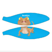 Cute happy bebaarzen dradenhagedis cartoon basketbal (Panelen)