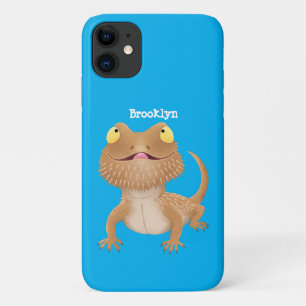 Cute happy bebaarzen dradenhagedis cartoon Case-Mate iPhone case