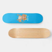 Cute happy bebaarzen dradenhagedis cartoon persoonlijk skateboard (Horizontaal)