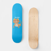 Cute happy bebaarzen dradenhagedis cartoon persoonlijk skateboard (Voorkant)