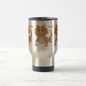 Cute happy bebaarzen dradenhagedis cartoon reisbeker (Center)