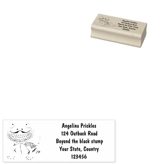 Cute happy bebaarzen dradenhagedis cartoon rubberstempel (Gestempeld)