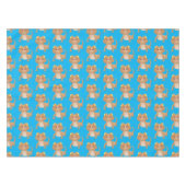 Cute happy bebaarzen dradenhagedis cartoon tafelkleed (Voorkant (Horizontaal))