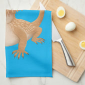 Cute happy bebaarzen dradenhagedis cartoon theedoek (Quarter Fold)